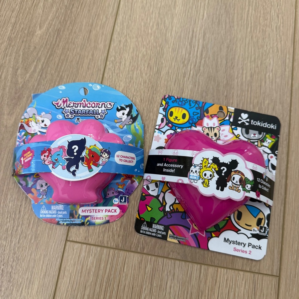 Tokidoki Mystery Pack Bundle Mermicorno Starfall Series 1 and Series 2 Heart